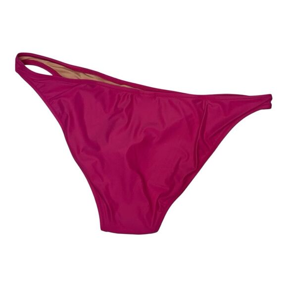 J.Crew Bikini Bottoms Size XXL Fuchsia Pink Recycled Polyamide Elastic Swimwear - Picture 2 of 7